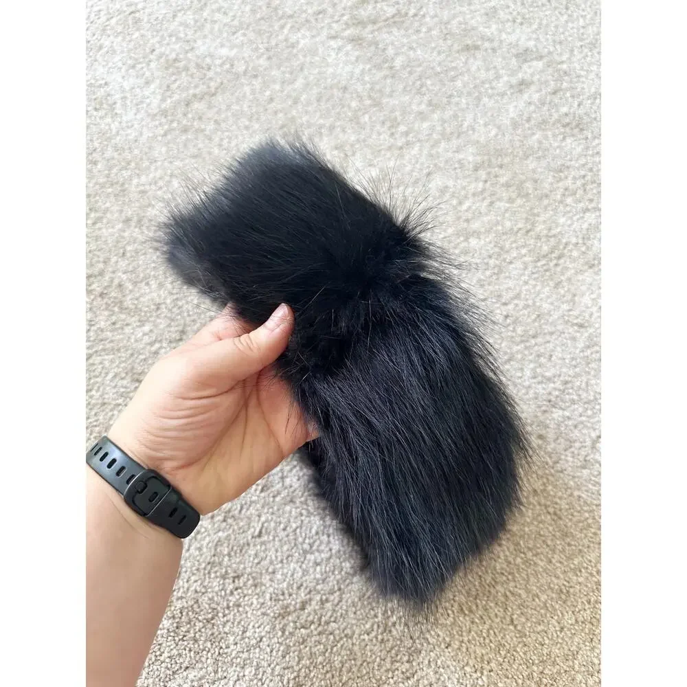 Vintage Genuine Fur Hook And Look Closure Headband